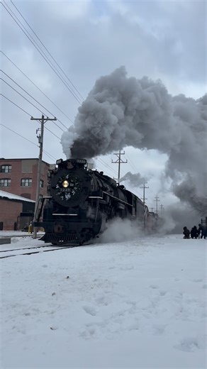 Whistle Productions on Instagram: "Pere Marquette 1225 strolling through Owosso • • • #trains #trains_worldwide #trainspotting #railways #railwayphotography #railways_of_america #trainspotter #trb_express #trains_r_the_best #railways_of_our_world #peremarquette1225 #pm1225 #steamtrain #steamtrains @steamrailroadinginstitute"