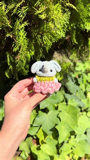 from yarn to Lily 🐘🌿 tiny but full of personality 💗 #crochet #crochetersoftiktok #amigurumi