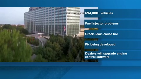 Ford issues recall for nearly 700,000 vehicles with fuel injection issue