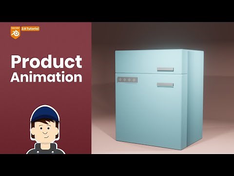 How to model and animate a stylized refrigerator in Blender [2.91]
