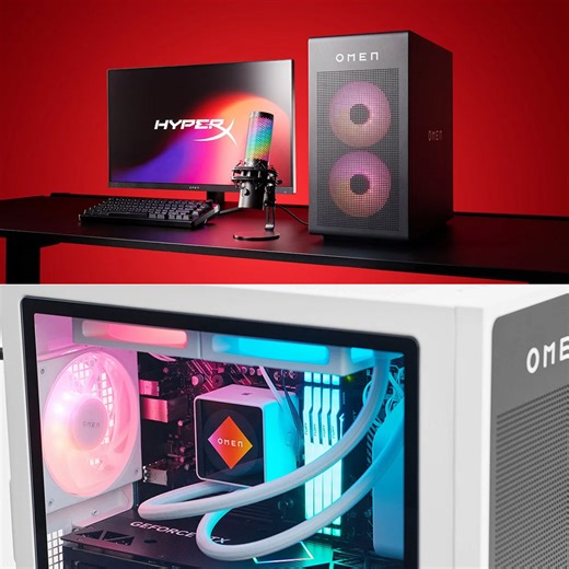 HP OMEN 35L Gaming PC Has a CPU Cooler with a Built-in Screen, 100 LED Microphone