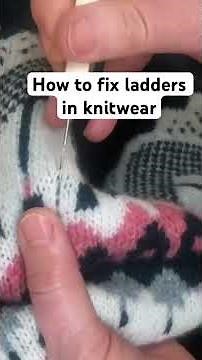 How to fix ladder holes in knitwear #shorts #circularfashion #howto #sustainableconsumption