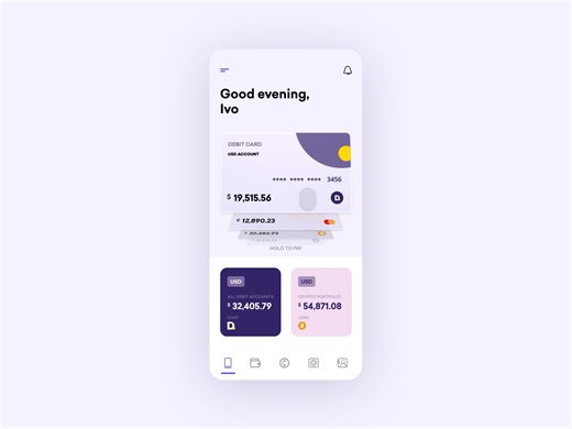 Crypto Wallet Mobile App Animation