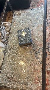 63 reactions · 62 comments | My table randomly exploded, and you could hear the glass jumping!! | Lynn Berg | Facebook