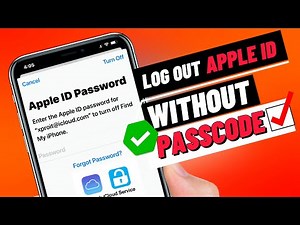 How To Sign out/Log out of apple ID Without Password || Remove Your Apple ID
