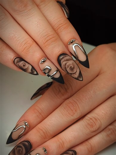 Gothic Nail Transformation: From Grown Out to Stunning