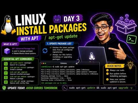 APT Commands Explained | Linux Package Manager Tutorial