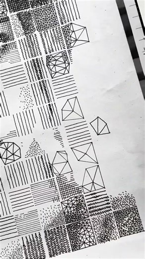 Drawing Faces With Just Patterns #art #ytshorts #shorts