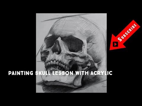 Tutorial melukis tengkorak