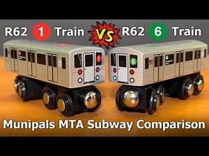 Munipals MTA R62 Trains Subway Design Comparison - Square VS Round