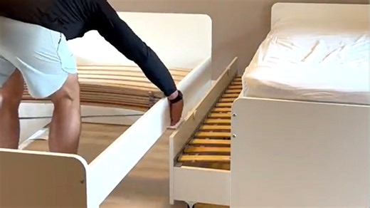 Our Ikea hack fits a whole family in our guest room, the bed secretly sleeps 4