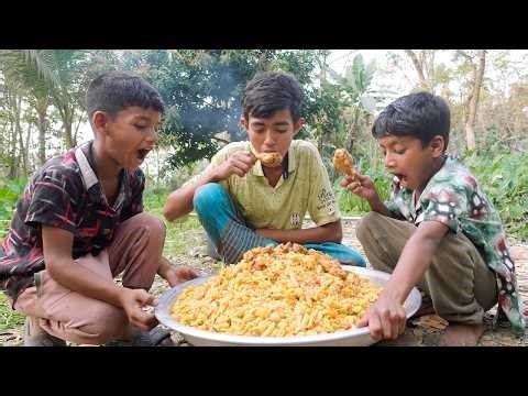 CHICKEN PASTA | Four Types Pasta | Village Cooking ASMR Delicious Recipe