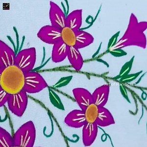 Painting & Embroidery Guide on Fabric for Beginners #painting #embroidery #handcrafted | Art of Handicraft