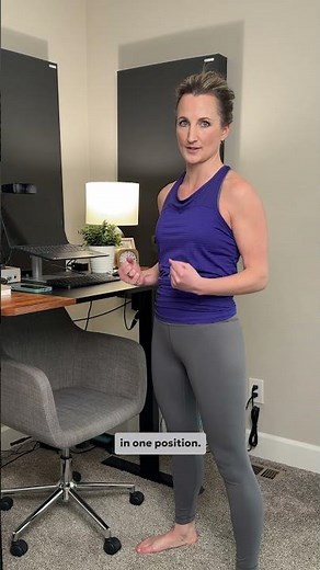 How to Relieve Back, Hip & Shoulder Pain While Standing (Easy Desk Stretches!)