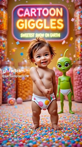 Green Alien and Friend Dance - Famous Cartoon Moment