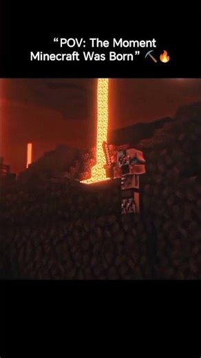 ⛏️🔥 “POV: The Moment Minecraft Was Born”
