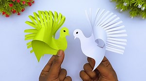 How to fold easy and simple paper birds step by step - Paper toy making - Handmade easy craft ideas #Crafts #PaperBirds #OrigamiBirds | Mr. Creator