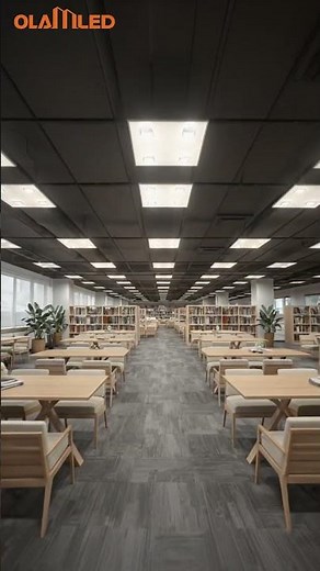 OLAMLED PG-2 Series: Transform Library Lighting with UGR＜16 Anti-Glare & Modular Design