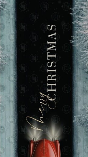 Merry Christmas & Happy New Year — Vintage Car Animated Christmas Video Card (Non-Editable)