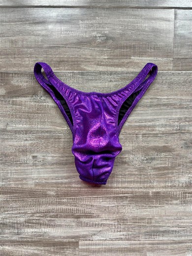 Custom Men's Bodybuilding Competition Trunks - Purple Fuchsia Spark - Etsy