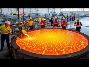 Inside the Mega Glass Factory: How Sand Becomes Crystal-Clear Glass!