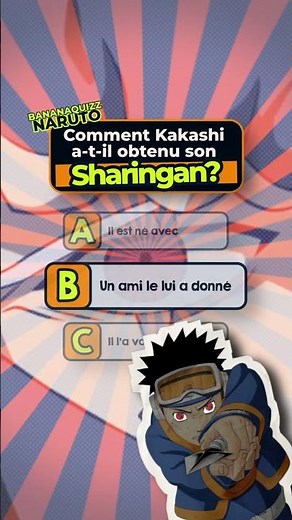 How did Kakashi get his Sharingan? 🥷😳