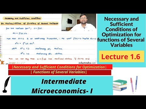 Necessary and Sufficient conditions |Maxima and Minima| Functions of several variables |Very Basic |
