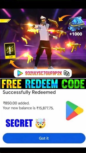 Free Redeem Code 250 | Google Play Store Redeem Code | How to Get Free Redeem Codes 2026 #redeemcode
