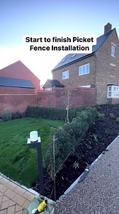 16K views · 67 reactions | Start to finish Picket Fence Installation! #reel #picketfence #gardenuk | JJ Groundworks | Facebook