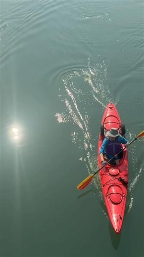 Canoeing on Calgary’s Glenmore Reservoir 🚣‍♀️ | A Peaceful Summer Escape #Shorts