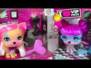 I ♥ VIP Pets Gwen and Lady Gigi Dolls by IMC Toys Have Fun Styling Hair