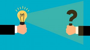 Question, Mark, Answer. Free Stock Video