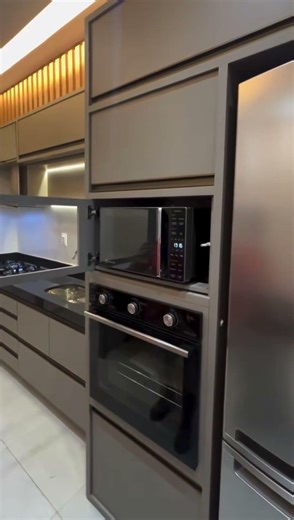 Kitchen pantry unit with oven| Smart Cabinet & Organization Design #kitchen #shorts