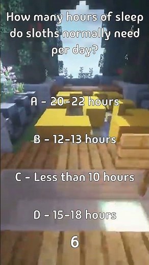 How many hours of sleep do sloths normally need per day?