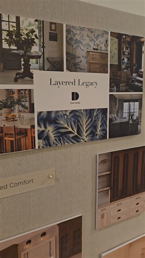 A project, and a presentation, rooted in story. Our design team recently presented our vision for a full-interior remodel to our client. With each decision, we wanted to honor their past, but give their space new life. Family heirlooms meet thoughtfully sourced new pieces, for a reimagined home that feels warm and full of potential. Above all, our goal is to create a home that feels both meaningful and enduring. | Duet Design Group