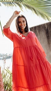 Made with lightweight and flowy crinkle cotton fabric, the Milana Dress will ensure that you welcome the spring in style and comfort. 🔎search Milana Dress on our website to shop or click here AU: https://bit.ly/3YuoEvK NZ: https://bit.ly/3YtwiGy | Blue Bungalow