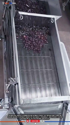 Innovation Cricket Sorting Machine for Automatic Livestock Feed Grading System #tech