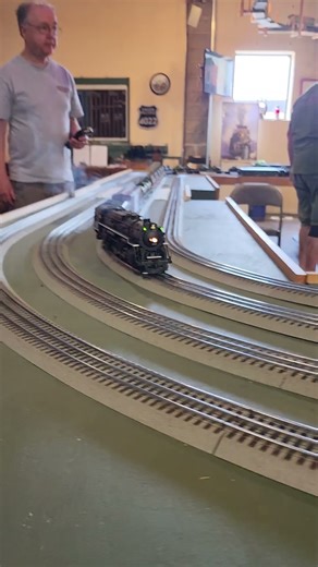 the 1225 in model train form at the steam institute