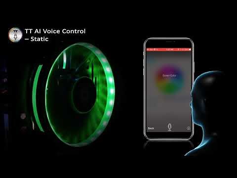 Thermaltake Riing Plus 20 LED RGB Case Fan TT Premium Edition AI Voice Control Demo