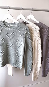 Heart-stopping NEW sweaters just dropped. Choose your soulmate ➡️ 💚🤍💜 | Splendid
