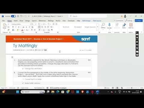 Illustrated Word 2019 | Module 6: End of Module Project 1 #illustratedword