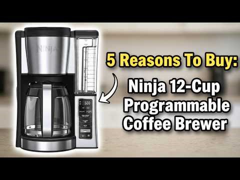 5 Reasons To Buy: Ninja 12-Cup Programmable Coffee Brewer ☕ 2 Brew Styles & Adjustable Warm Plate
