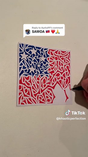 Drawing the Samoan Flag 🇼🇸 | Art Tutorial