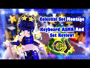 Celestial Set Montage + Keyboard ASMR And Set Review! | MM2 Montage