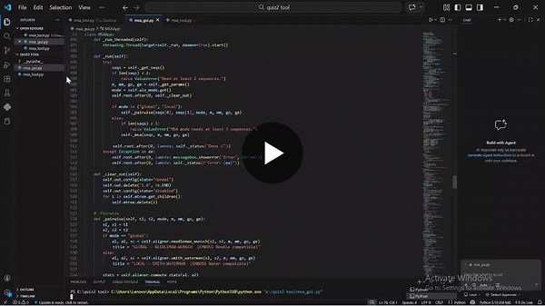 Python Sequence Alignment Tool with GUI and Algorithms | Maryam Naveed posted on the topic | LinkedIn