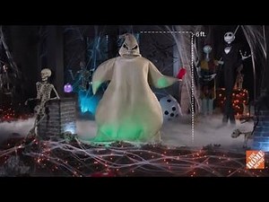 NEW FOR 2022 Home Depot Gemmy Oogie Boogie Nightmare Before Christmas Life Size Animatronic Prop