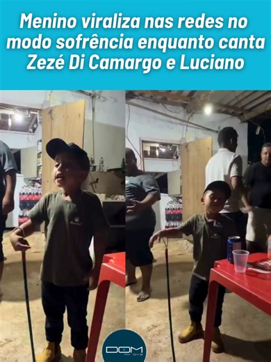 O MENINO CANTOU COMO SE TIVESSE VIVIDO A LETRA Tem gente que nasce com dom… e tem gente que nasce com o dom a sofrência completa. Esse menino cantando Zezé Di Camargo & Luciano entregou mais sentimento do que muito adulto depois de um término. Qual música de Zezé & Luciano te faz cantar desse jeito, como se fosse sua história? Comenta o nome da música! #Viralizou104 #radiodomfm #sertanejo #sofrencia #viralizou
