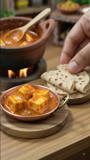 paneer butter masala with roti 😍😋