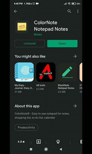 Installing : ColorNote Notepad Notes