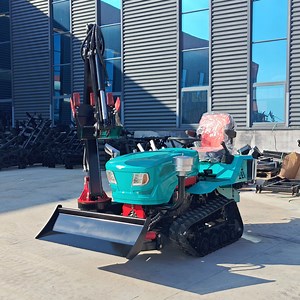 [Hot Item] Automatic Remote Control Agricultural/Graden/Orchard Crawler Tractor Reliable/Multipurpose/Affordable with Bucket